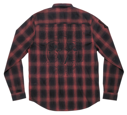 Lethal Threat - Lethal Threat Motorgear Built 4 Speed Work Shirt - MG60114-2XL - Red Plaid - 2XL