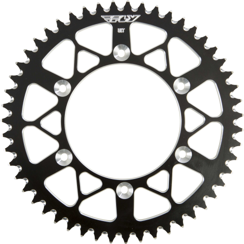 Fly Racing - Fly Racing Aluminum Rear Sprocket - Black - 51T - 316-51 BLK