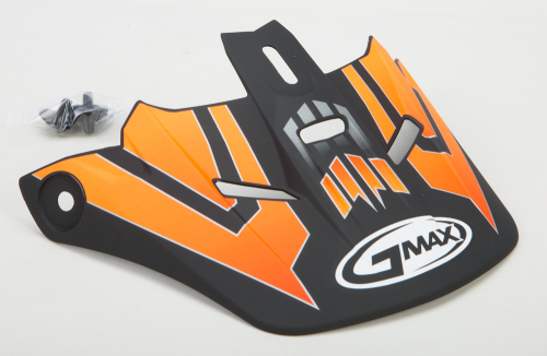 G-Max - G-Max Visor for GM46.2 Race Youth Helmet - YS-YL - Black/Hi-Vis Orange - G046126