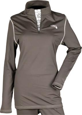 DSG - DSG Diva-Tech Subpolar Mid-Weight Womens Top - 35455 - Black/Gray/Nordic - Large