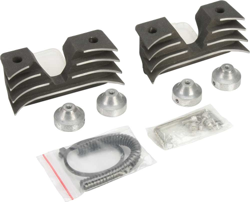 HardDrive - HardDrive Finned Headbolt Covers - Black - 19-001D4