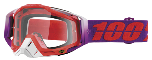 100% - 100% Racecraft Watermelon Goggles - 5010019502 - Watermelon / Purple/Red / Clear Lens - OSFM