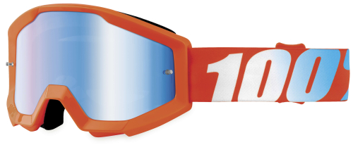 100% - 100% Strata Youth Goggles - 5051000602 - Orange / Mirror Blue Lens - OSFM