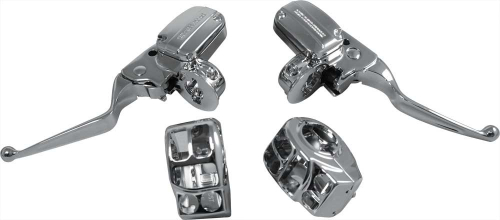 HardDrive - HardDrive Hydraulic Handlebar Control Kit - Chrome - 0136+0137