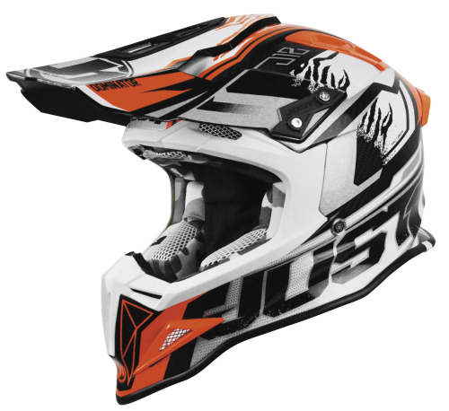 Just 1 - Just 1 J12 Dominator Helmet - 606323018104105 - White/Red - Large