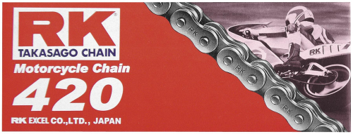 RK - RK 420 M Standard Chain - 118 Links - Natural - M420118