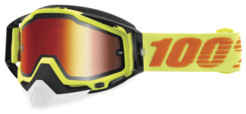 100% - 100% Racecraft Attack Snow Goggles - 5011302602 - Attack / Red Mirror Lens - OSFM