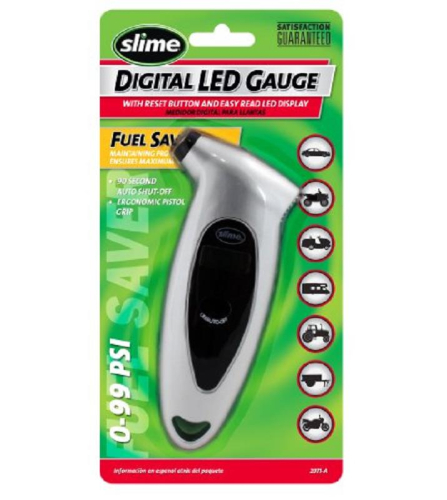 Slime - Slime Digital Pressure Gauge (0-99 PSI) - 2071-A
