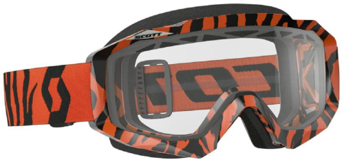 Scott USA - Scott USA Hustle MX Enduro Goggles - 246432-5402043 - Black/Fluo Orange / Clear Lens - OSFM