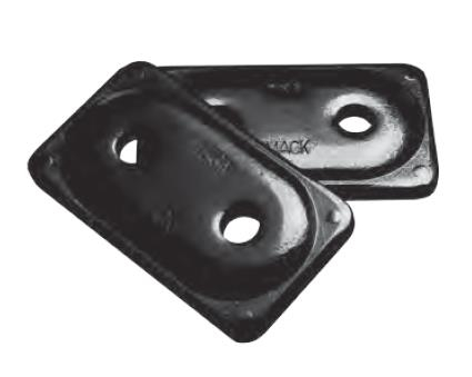 Mack Studs - Mack Studs 5/16in. Mega Mack Double Backers - Black - 24pkg. - XF-3-180-4085-24