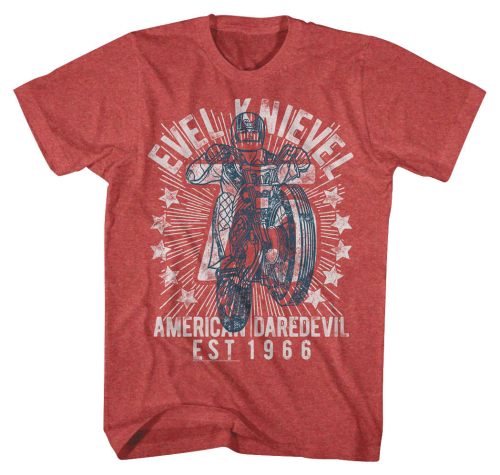 Evel Knievel - Evel Knievel Seventy Five T-Shirt - EK5114-2XL - Red - 2XL