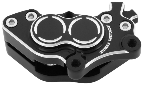 Arlen Ness - Arlen Ness Front Caliper Housings - Right - Black - P-3202