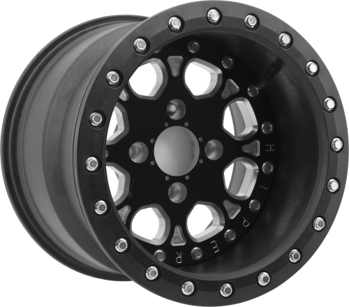 Hiper Wheel - Hiper Wheel Fusion Wheel - 14x10 - 5+5 Offset - 4/110,4/115 - 1410-YBKT4-55-SBL-B