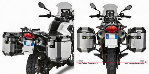 GIVI - GIVI Side Case Hardware for Outback Series Side Cases - PL5101CAM