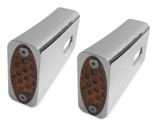 Pro-One Performance - Pro-One Performance Fender Strut Marker Light - Amber LED - Chrome - 909106