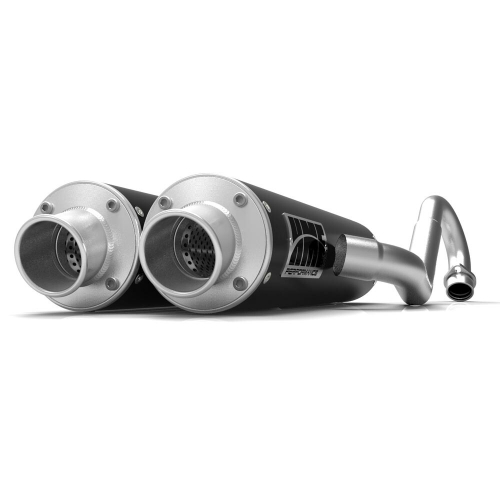 HMF Engineering - HMF Engineering Performance Series Dual 3/4 System Exhaust - Center Mount - Black - 016572636171