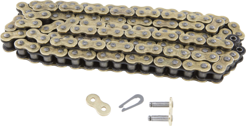 Fly Racing - Fly Racing 428 Non O-Ring Racing Chain - 130 Links - Gold - V026428MX1181800-130