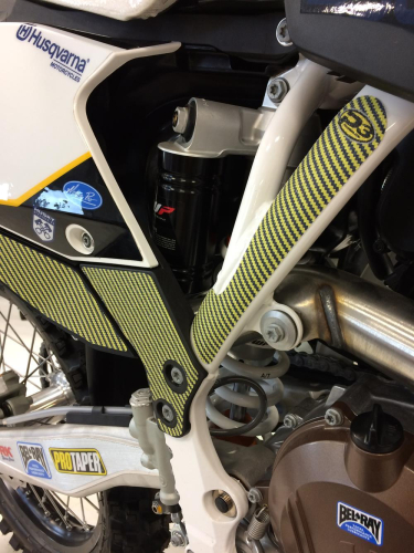 P3 - P3 Grip Guard Frame Protection Decals - Weave - Black/Yellow - 743015-YEL