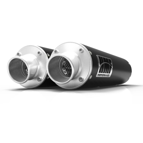 HMF Engineering - HMF Engineering Performance Series Dual Slip-On - Center Mount - Black - 016575636171