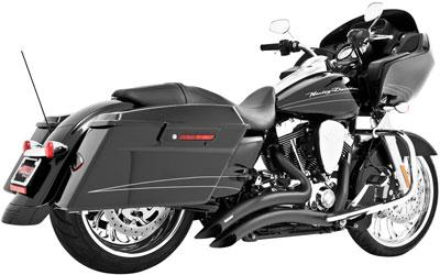 Freedom Performance - Freedom Performance Sharp Curve Radius Exhaust System - Black with Scallop Cut - HD00646