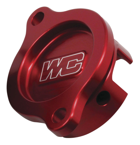 Works Connection - Works Connection Oil Filter Cover - Red - 27-036