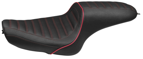 Revere - Revere Journey 2-Up Stripe Seat by Mustang - Dark Cherry - 74103DC