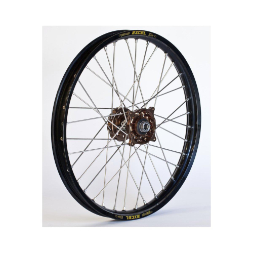Dubya - Dubya MX Rear Wheel with Excel Takasago Rim - 2.15x19 - Magnesium Hub/Black Rim - 56-3063MB