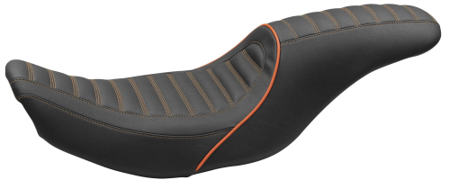 Revere - Revere Journey 2-Up Stripe Seat by Mustang - Mandarin Orange - 74114MO