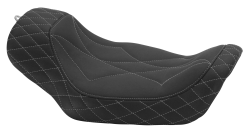 Revere - Revere Journey Solo Diamond Seat by Mustang - Gun Metal Gray - 75054GM