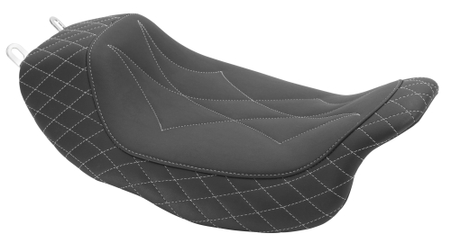 Revere - Revere Journey Solo Daimond Seat by Mustang - Gun Metal Gray - 75130GM