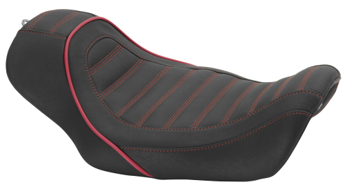 Revere - Revere Journey Solo Stripe Seat by Mustang - Dark Cherry - 75103DC