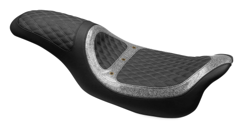 Revere - Revere Runner Vent 2-Up Seat by Mustang - Silver Metal Flake - 74113MS