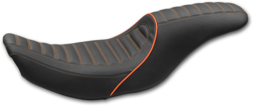 Revere - Revere Journey 2-Up Stripe Seat by Mustang - Mandarin Orange - 74103MO