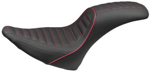Revere - Revere Journey 2-Up Stripe Seat by Mustang - Dark Cherry - 74118DC