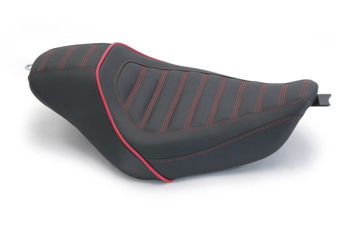 Revere - Revere Journey 2-Up Stripe Seat by Mustang - Dark Cherry - 74107DC