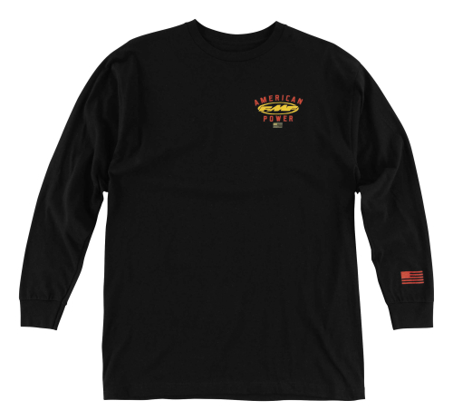FMF Racing - FMF Racing American Power Long Sleeve T-Shirt - HO6119901-BLK-SM - Black - Small