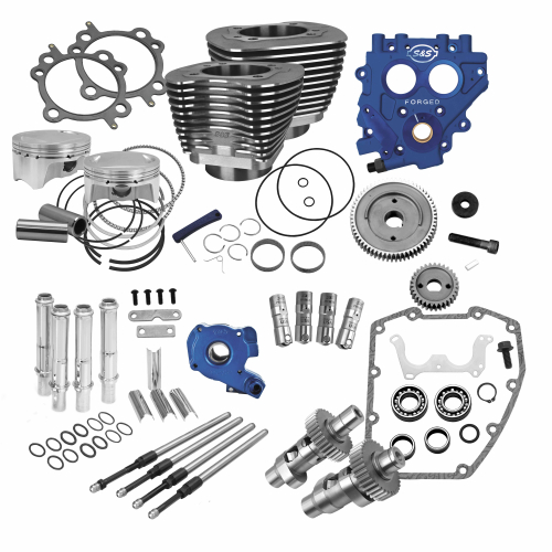 S&S Cycle - S&S Cycle 100in. Power Package Kit - 585GE (Gear Drive) - Black - 3300579