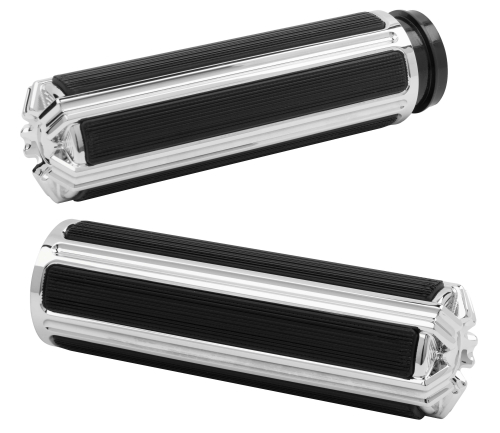 Arlen Ness - Arlen Ness Comfort Grips - 10-Gauge - Chrome - V5000