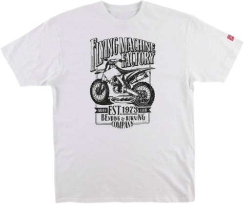 FMF Racing - FMF Racing Established T-Shirt - FA6118915WHTM - White - Medium
