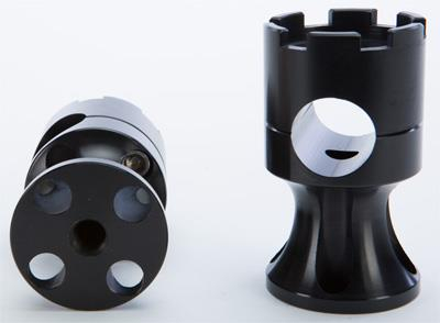 Rooke Customs - Rooke Customs 1in. Wide Base Risers - 2.25in. - Black - R-HR1252-B