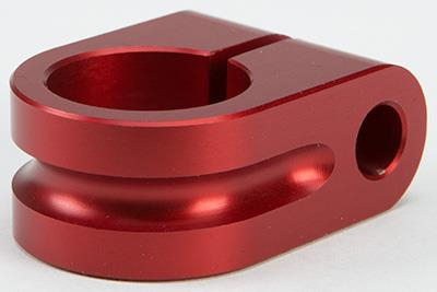 Rooke Customs - Rooke Customs 7/8in. Milled Mirrow Mount - Red - R-MM875-M7
