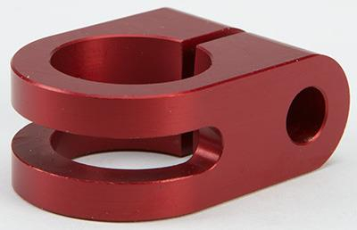 Rooke Customs - Rooke Customs 7/8in. Slotted Mirror Mount - Red - R-MM875-S7
