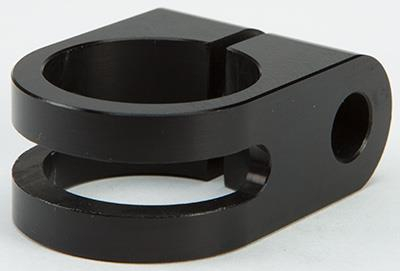 Rooke Customs - Rooke Customs 1in. Slotted Mirror Mount - Black - R-MM100-SB