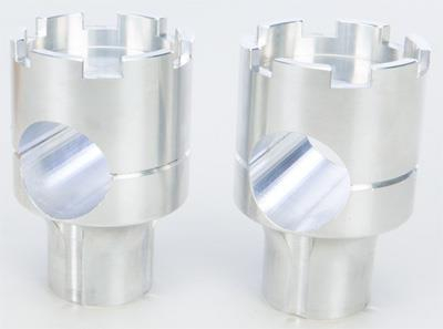 Rooke Customs - Rooke Customs 1-1/8in. Narrow Base Risers - 1.75in. - Raw - R-HR2242-A