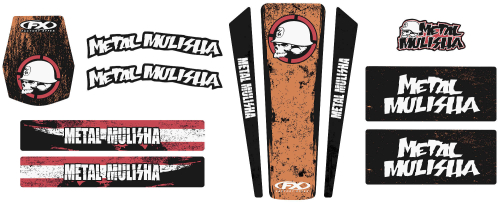Factory Effex - Factory Effex Metal Mulisha 2017 Universal Trim Kit - Orange - 2050560