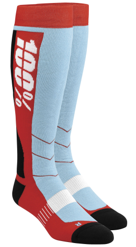 100% - 100% Hi Side Riding Socks - 2400800317 - Red - Sm-Md