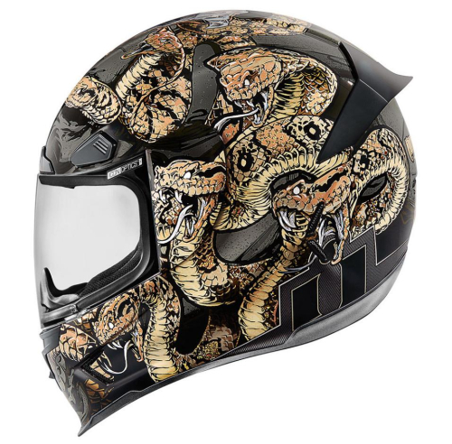 Icon - Icon Airframe Pro Cottonmouth Helmet - XF-2-0101-9325 - Gold - X-Small
