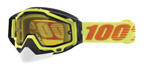 100% - 100% Racecraft Attack Snow Goggles - 5010302602 - Attack / Yellow Lens - OSFM