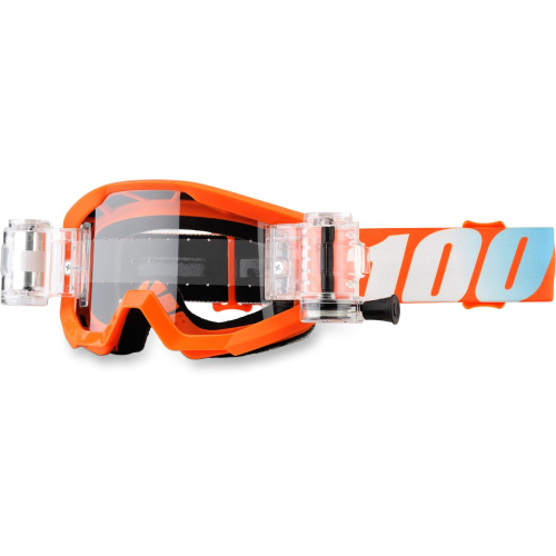 100% - 100% Strata SVS Youth Goggles - 5052000602 - Orange/Blue / Clear Lens - OSFM