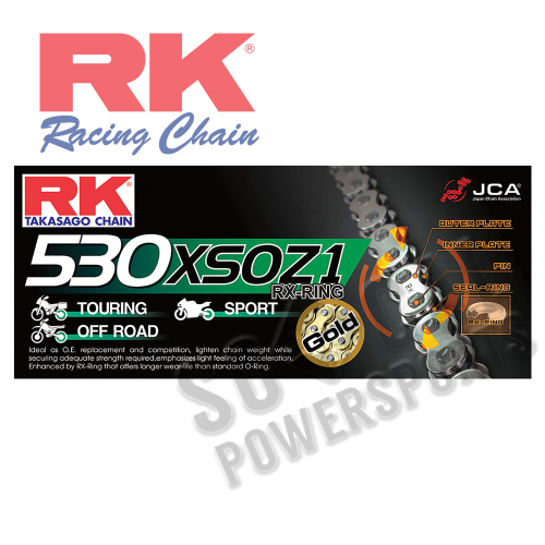 RK - RK 530 XSOZ1 RX-Ring Chain - 122 Links - 530XSOZ1122